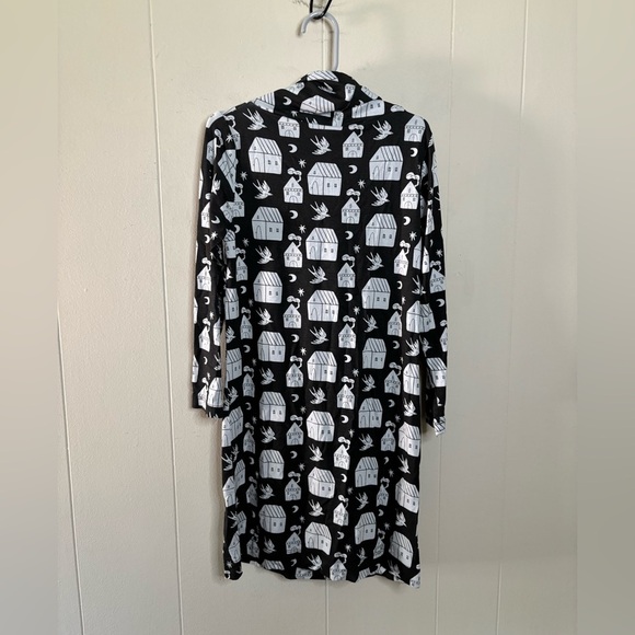 Kate Quinn Long Sleeve Cowl Neck Dress in Little Houses Girls size 6 new - Picture 5 of 5